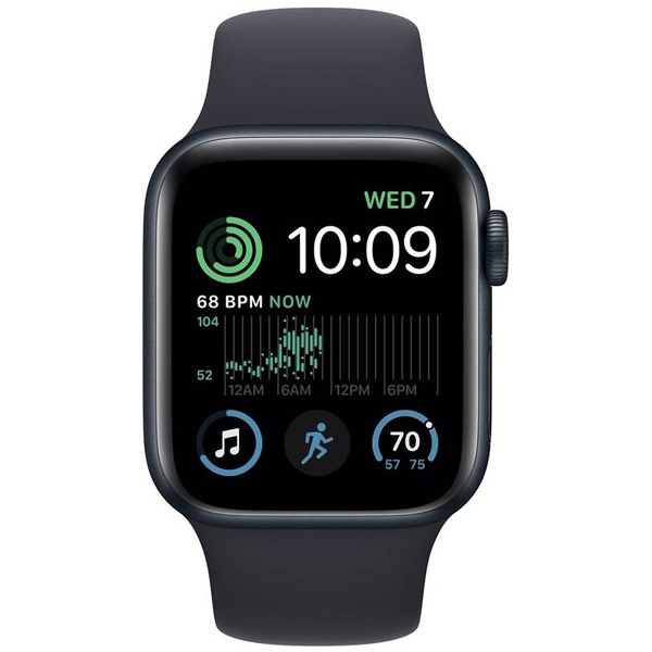Apple Watch SE 2 44mm Cellular + GPS, Midnight szürke