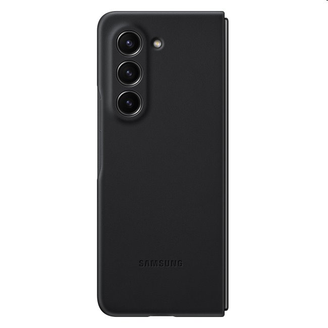 Eco-Leather Cover tok Samsung Galaxy Z Fold5 számára, fekete Eco-Leather Cover tok Samsung Galaxy Z Fold5 számára, fekete