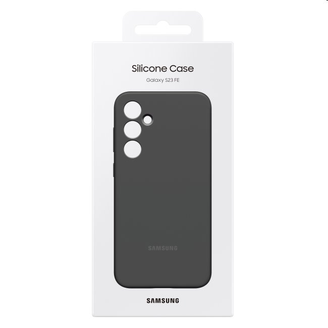 Silicone Cover tok Samsung Galaxy S23 FE számára, graphite Silicone Cover tok Samsung Galaxy S23 FE számára, graphite