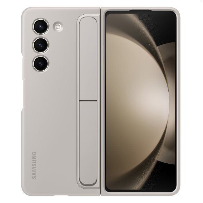 Standing Cover tok hurokkal és állvánnyal Samsung Galaxy Z Fold5 számára, sand Standing Cover tok hurokkal és állvánnyal Samsung Galaxy Z Fold5 számára, sand