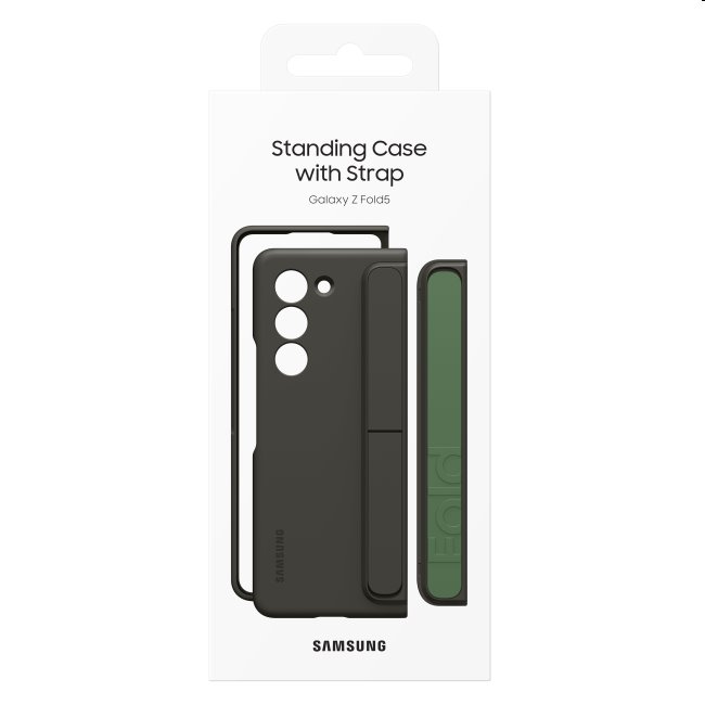 Standing Cover tok hurokkal és állvánnyal Samsung Galaxy Z Fold5 számára, sand Standing Cover tok hurokkal és állvánnyal Samsung Galaxy Z Fold5 számára, sand