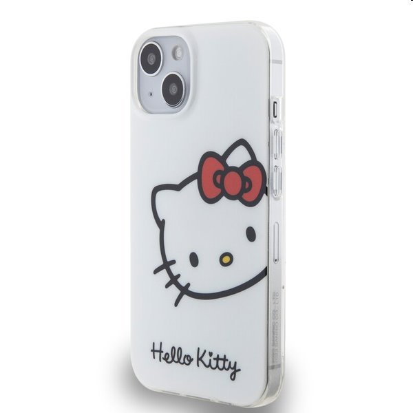 Hello Kitty IML Head Logo hátlapi tok Apple iPhone 13 számára, fehér