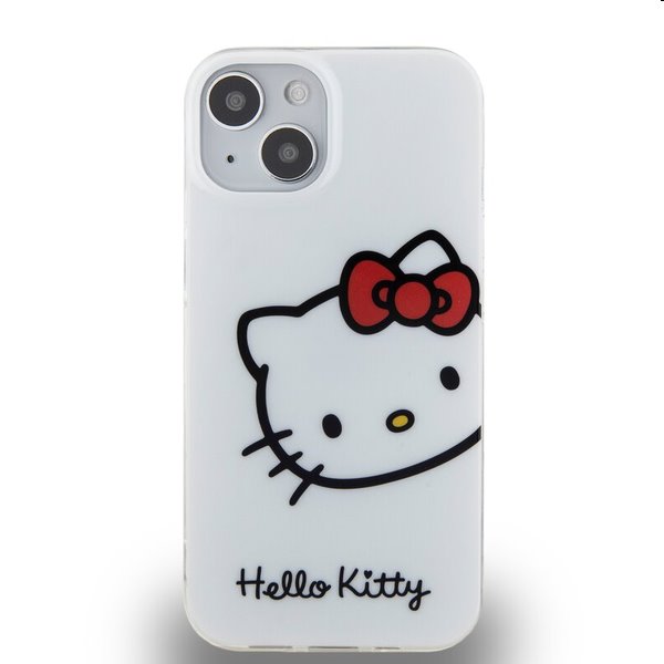 Hello Kitty IML Head Logo hátlapi tok Apple iPhone 13 számára, fehér