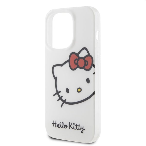 Hello Kitty IML Head Logo hátlapi tok Apple iPhone 15 Pro Max számára, fehér