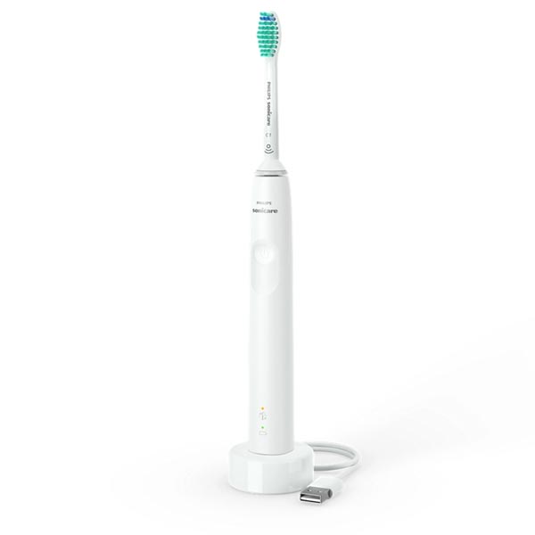 Philips Sonicare 3100 Series 1+1 HX3675/13, elektromos szonikus fogkefe, fekete