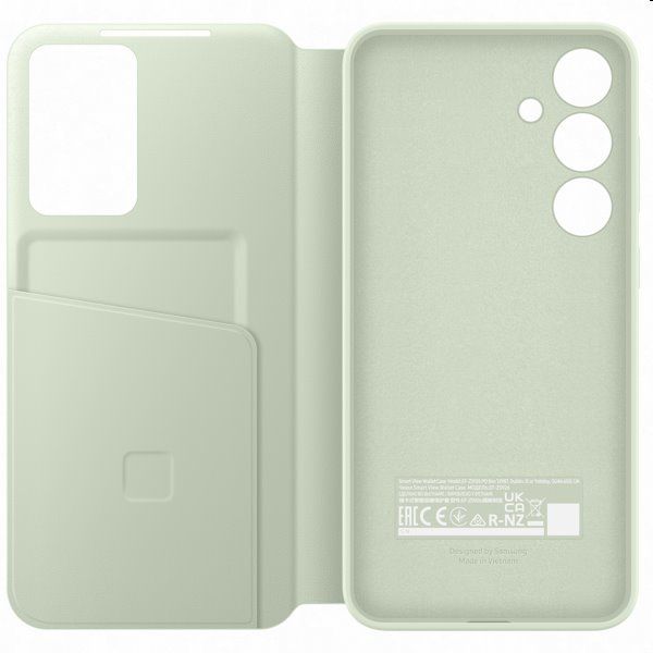 Smart View Wallet tok Samsung Galaxy S24 Plus számára, light zöld Smart View Wallet tok Samsung Galaxy S24 Plus számára, light zöld
