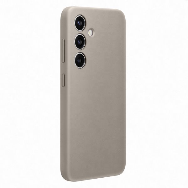 Leather Cover tok Samsung S24 számára, taupe Leather Cover tok Samsung S24 számára, taupe