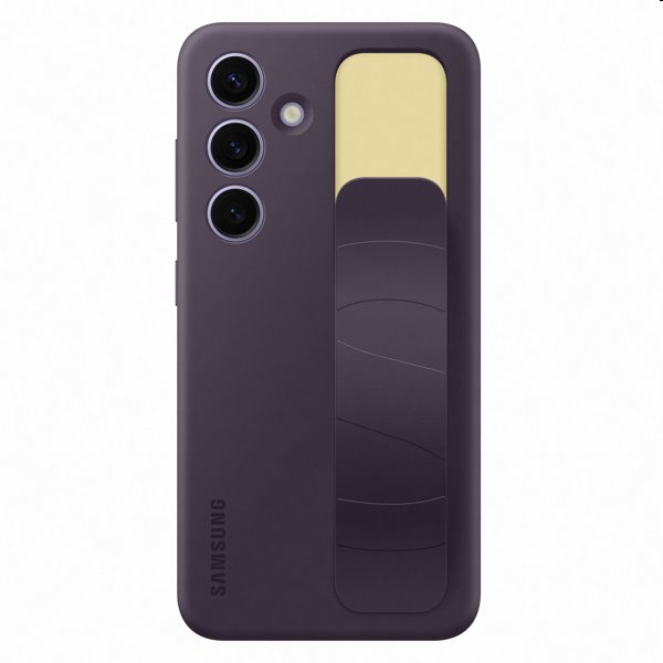 Silicone Grip Cover tok Samsung Galaxy S24 számára, dark violet Silicone Grip Cover tok Samsung Galaxy S24 számára, dark violet