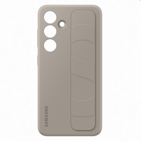 Silicone Grip Cover tok Samsung Galaxy S24 számára, taupe