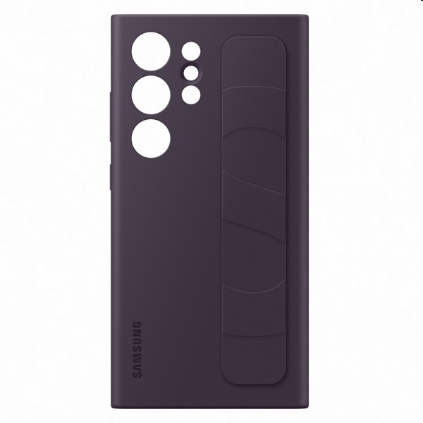 Silicone Grip Cover tok Samsung Galaxy S24 Ultra számára, dark violet Silicone Grip Cover tok Samsung Galaxy S24 Ultra számára, dark violet