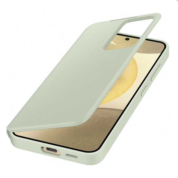 Smart View Wallet tok Samsung Galaxy S24 számára, light zöld Smart View Wallet tok Samsung Galaxy S24 számára, light zöld