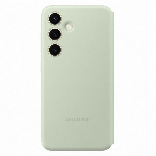 Smart View Wallet tok Samsung Galaxy S24 számára, light zöld Smart View Wallet tok Samsung Galaxy S24 számára, light zöld