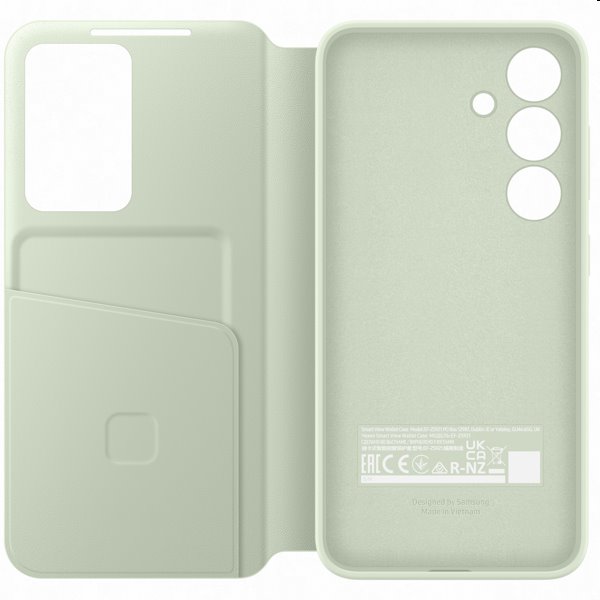 Smart View Wallet tok Samsung Galaxy S24 számára, light zöld Smart View Wallet tok Samsung Galaxy S24 számára, light zöld