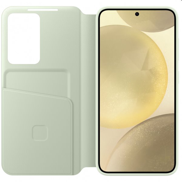 Smart View Wallet tok Samsung Galaxy S24 számára, light zöld Smart View Wallet tok Samsung Galaxy S24 számára, light zöld