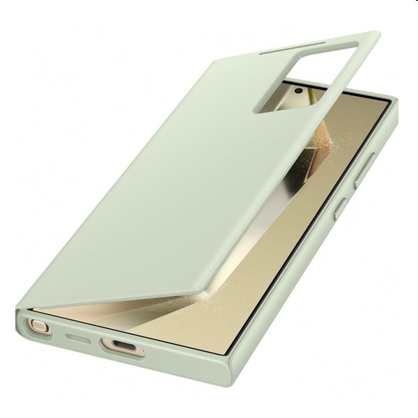 Smart View Wallet tok Samsung Galaxy S24 Ultra számára, light zöld Smart View Wallet tok Samsung Galaxy S24 Ultra számára, light zöld