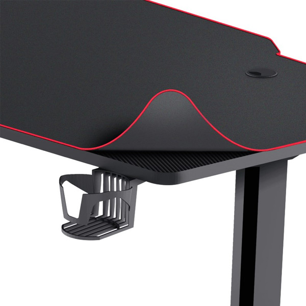 TRUST GXT1175 Imperius XL Gaming Desk, Fekete