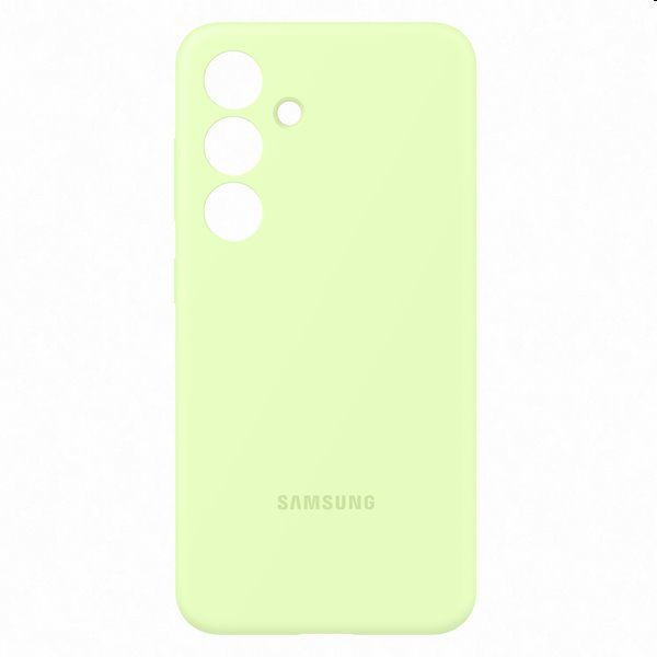 Silicone Cover tok Samsung Galaxy S24 számára, light zöld