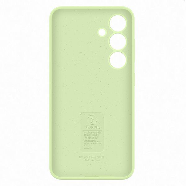 Silicone Cover tok Samsung Galaxy S24 számára, light zöld