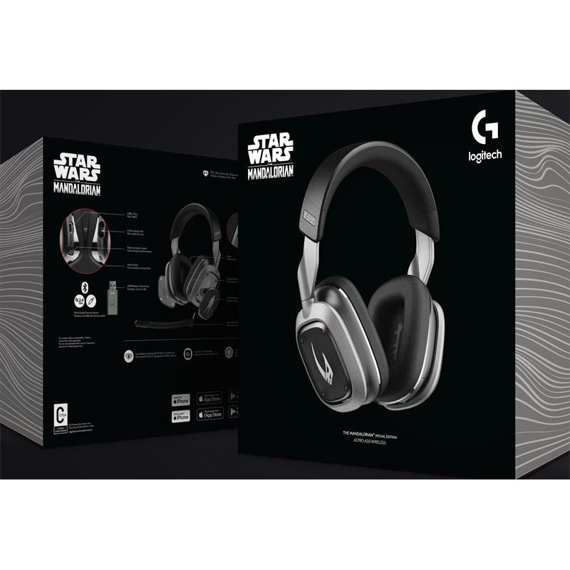 Logitech ASTRO A30 - vezeték nélküli gamer fejhallgató - Mandalorian Edition - PlayStation