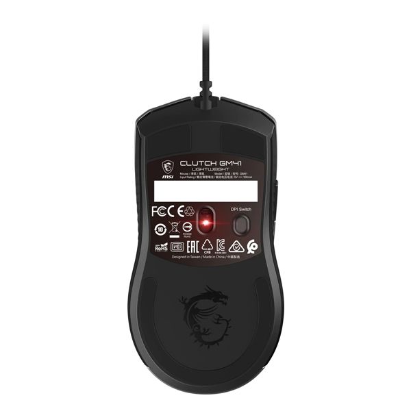 MSI Clutch GM41 Lightweight V2, fekete