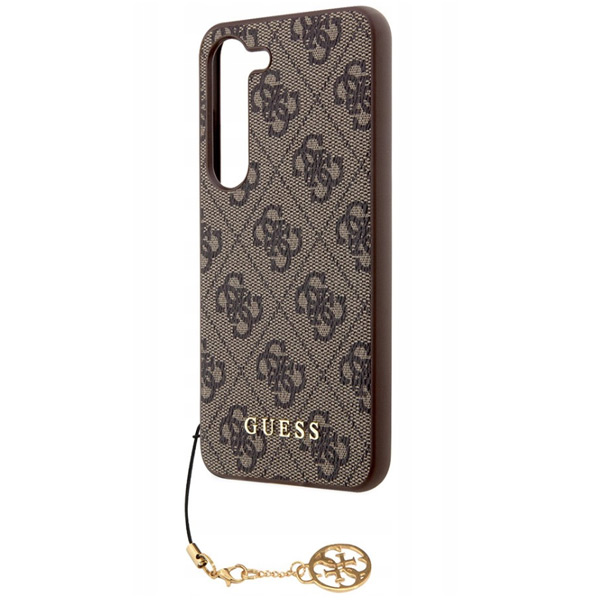 Guess 4G Charms tok Samsung Galaxy S24 számára, barna