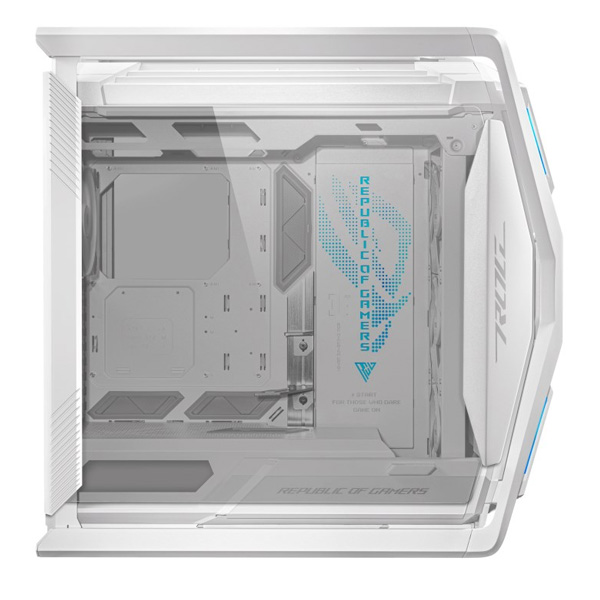 ASUS case ROG HYPERION (GR701) WHITE, Mid Tower, áttetsző oldallap, fehér