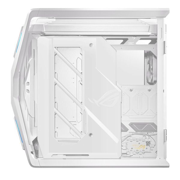 ASUS case ROG HYPERION (GR701) WHITE, Mid Tower, áttetsző oldallap, fehér