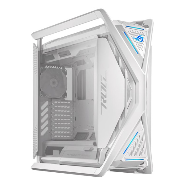 ASUS case ROG HYPERION (GR701) WHITE, Mid Tower, áttetsző oldallap, fehér