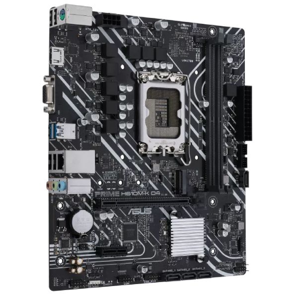 ASUS PRIME H610M-K D4 alaplap, Intel H610, LGA1700, 2x DDR4, mATX