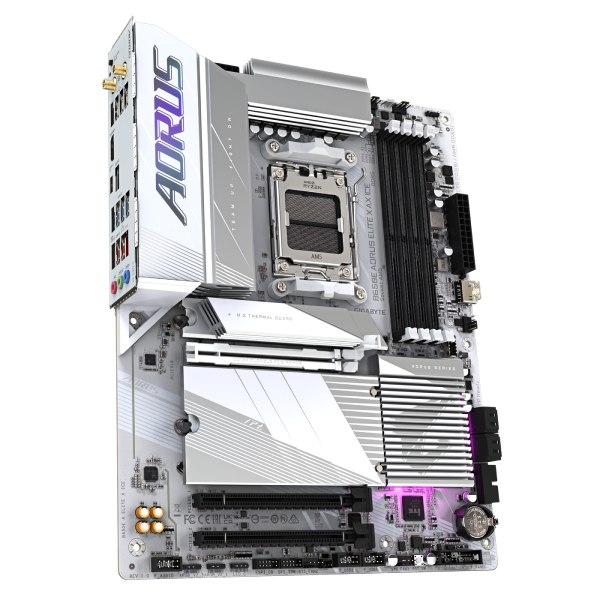 Gigabyte AORUS B650E ELITE X ICE alaplap, AMD B650, AM5, 4xDDR5, ATX