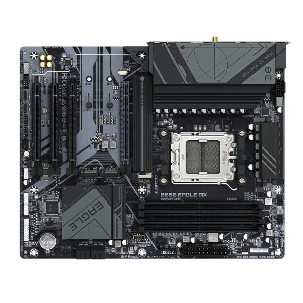 Gigabyte B650 EAGLE AX alaplap, AMD B650, AM5, 4xDDR5, ATX