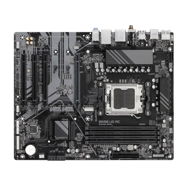 Gigabyte B650 UD AC alaplap, AMD B650, AM5, 4xDDR5, ATX