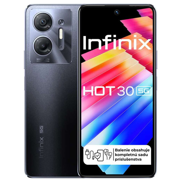 Infinix Hot 30 5G 4/128GB, knight fekete
