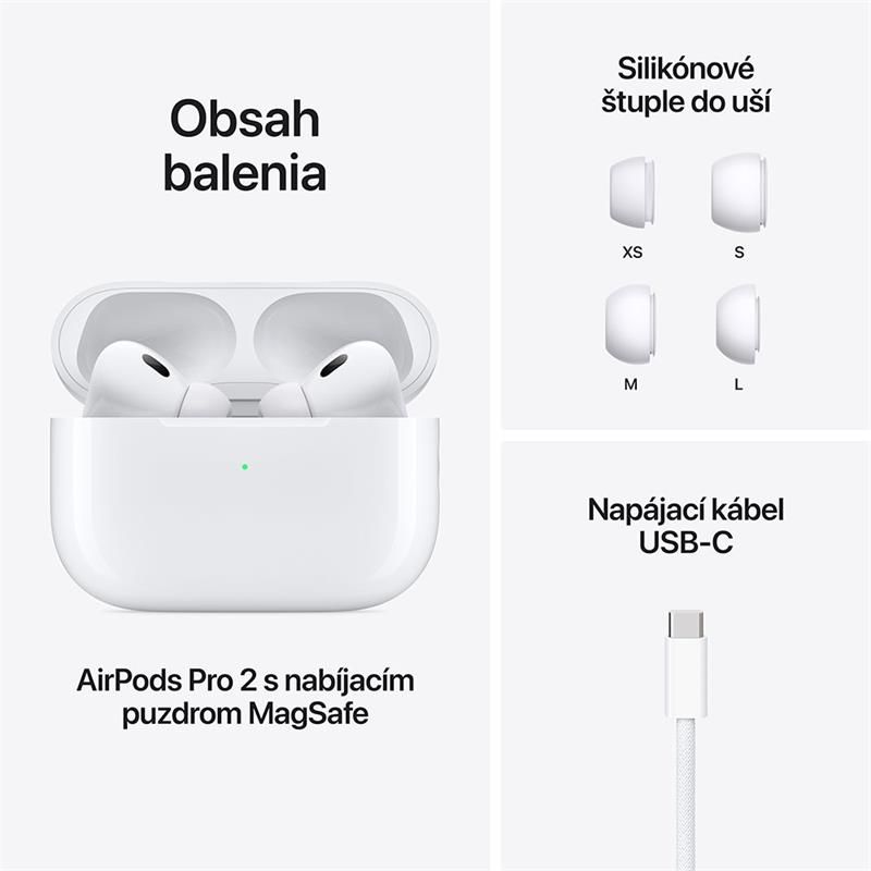 Apple AirPods Pro (2nd generation) with MagSafe case (USB-C), felújított, 12 hónap garancia Apple AirPods Pro (2nd generation) with MagSafe case (USB-C), felújított, 12 hónap garancia