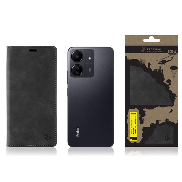 Tactical Xproof naptártok Xiaomi Redmi 13C/Poco C65 számára, Black Hawk