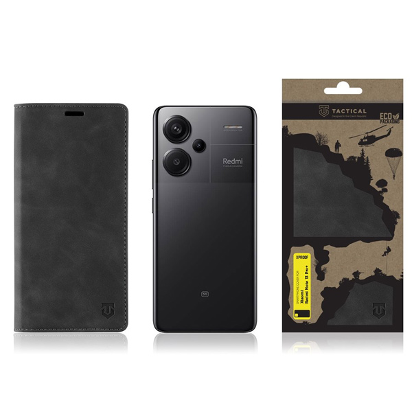 Tactical Xproof naptártok Xiaomi Redmi Note 13 Pro Plus 5G számára, Black Hawk