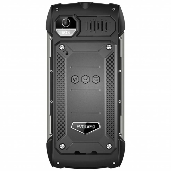 Evolveo StrongPhone H1, vízálló ellenálló Dual SIM telefon, fekete-ezüst