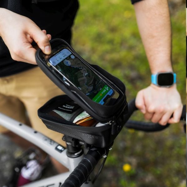 FIXED Levehető mobiltelefontok kerékpárhoz Bikee Bag, fekete