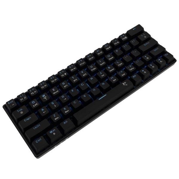 White Shark KAIKEN mechanikus vezeték nélküli játékos billentyűzet, US kiosztás, piros switch, fekete