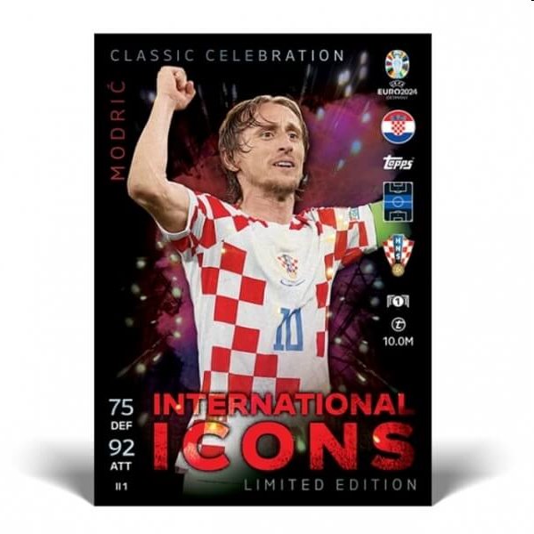 Topps EURO 2024 Mega Tin 3 Hot Shots International Icons Topps EURO 2024 Mega Tin 3 Hot Shots International Icons