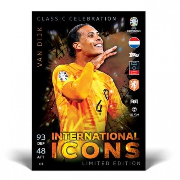 Topps EURO 2024 Mega Tin 3 Hot Shots International Icons Topps EURO 2024 Mega Tin 3 Hot Shots International Icons