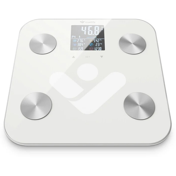 TrueLife FitScale W6 BT, diagnosztiaki személyi mérleg, fehér