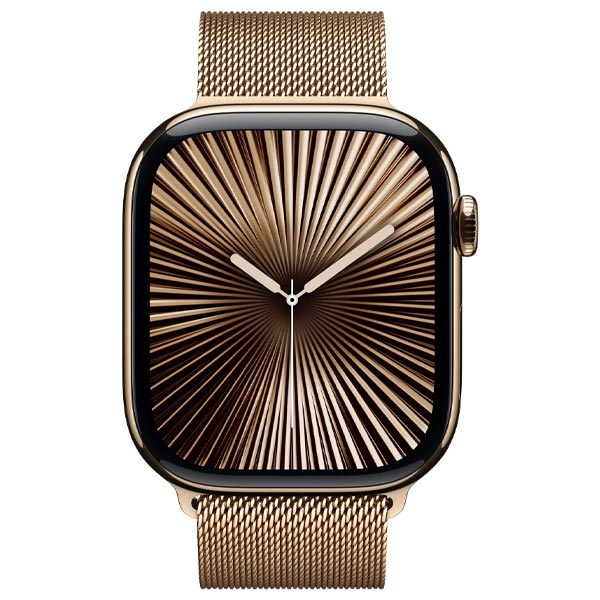 Apple Watch Series 10 GPS + Cellular 46mm Arany titán milánói arany óraszíj - S/M