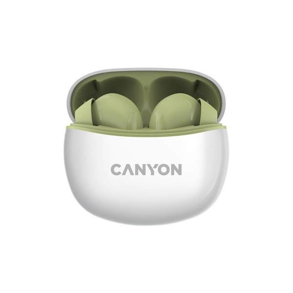 Canyon TWS-5 vezeték nélküli fejhallgató, zöld