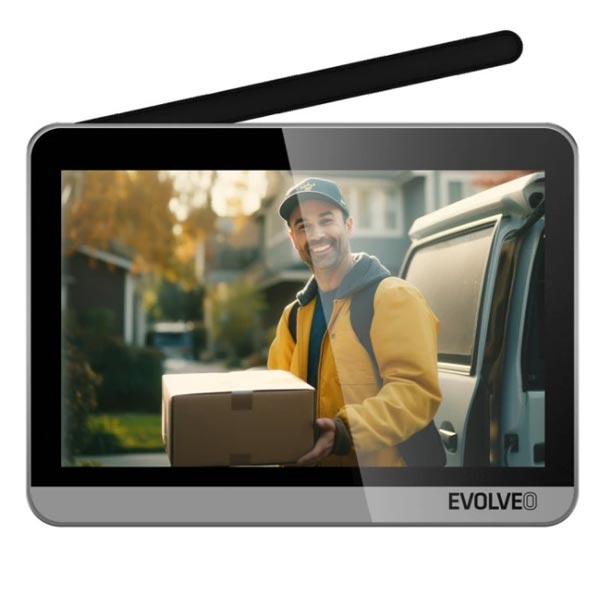 EVOLVEO DoorPhone W7, WiFi -s vezetékes otthoni videótelefon szett monitorral ezüst-fekete