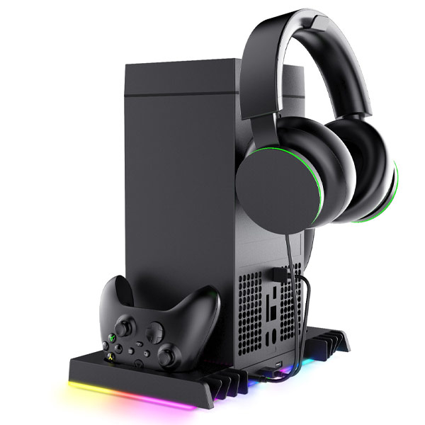 iPega XBX024S Multifunkciós töltőállvány RGB hűtéssel Xbox Series X