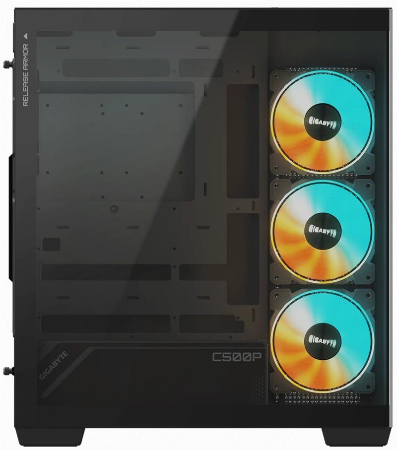 GIGABYTE case C500 PANORAMIC STEALTH, ATX, Mid Tower, black GIGABYTE case C500 PANORAMIC STEALTH, ATX, Mid Tower, black