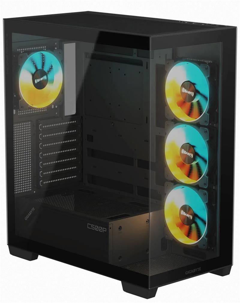 GIGABYTE case C500 PANORAMIC STEALTH, ATX, Mid Tower, black GIGABYTE case C500 PANORAMIC STEALTH, ATX, Mid Tower, black