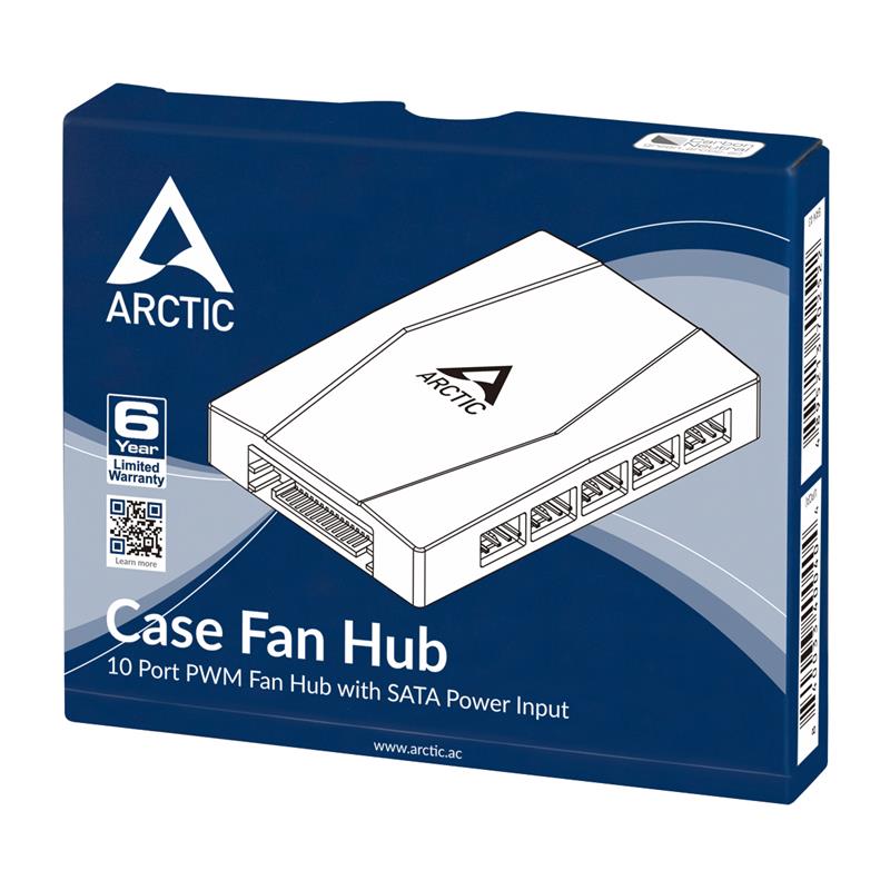 Arctic Case Fan Hub, 10 Port PWM Arctic Case Fan Hub, 10 Port PWM