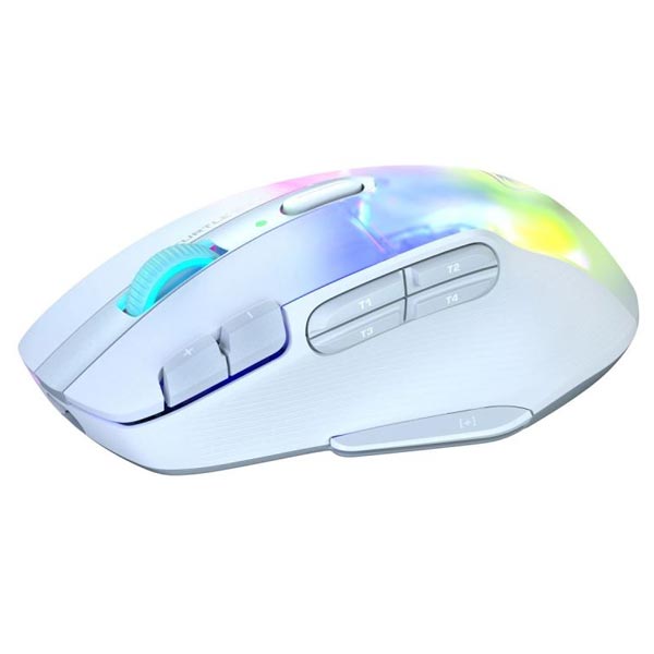 Turtle Beach Bundle vezeték nélküli játékos egér KONE XP Air és RGB töltőállomás Rapid, fehér